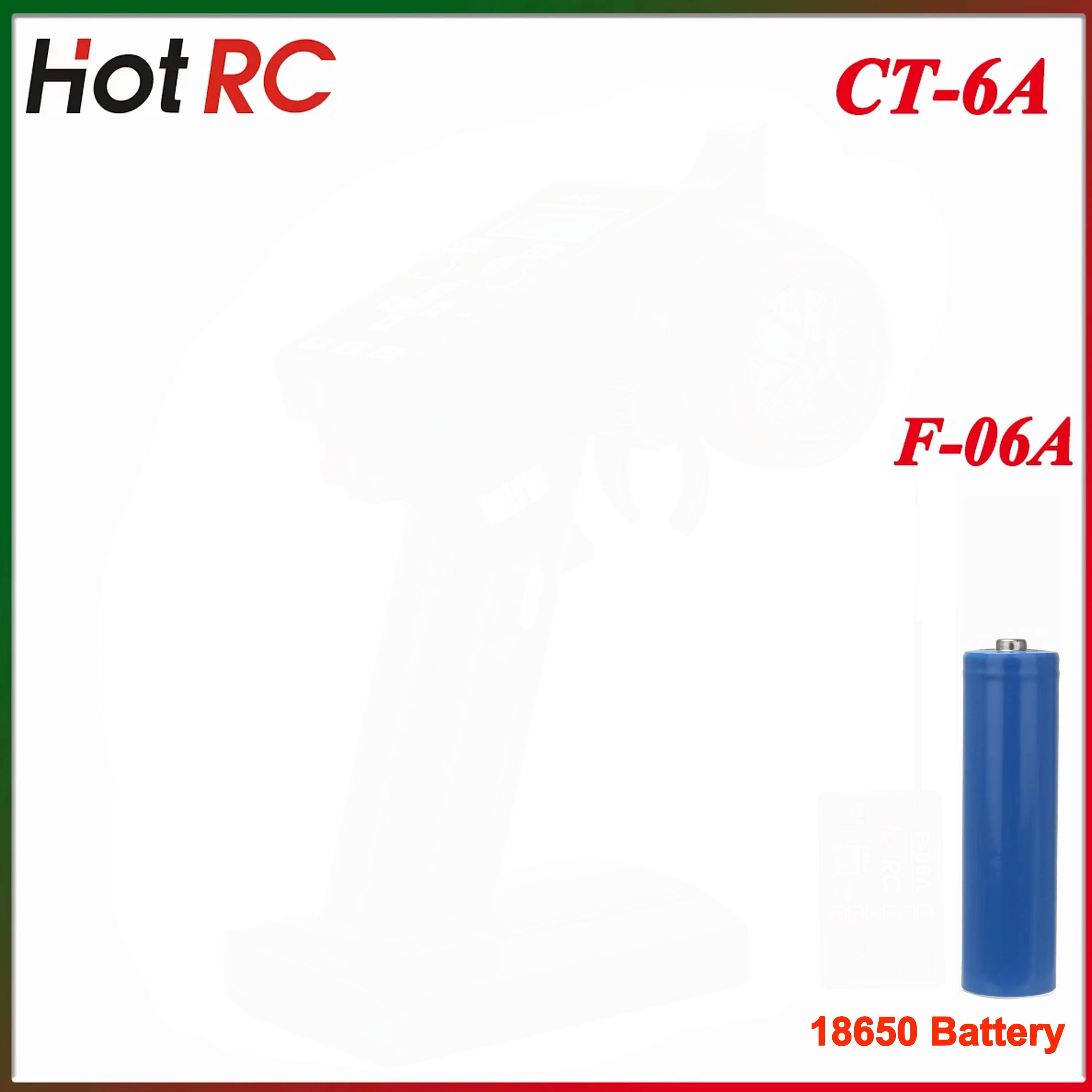 Radio Transmitter 6Ch - Transmissor de Rádio HotRC CT-6A 2.4G