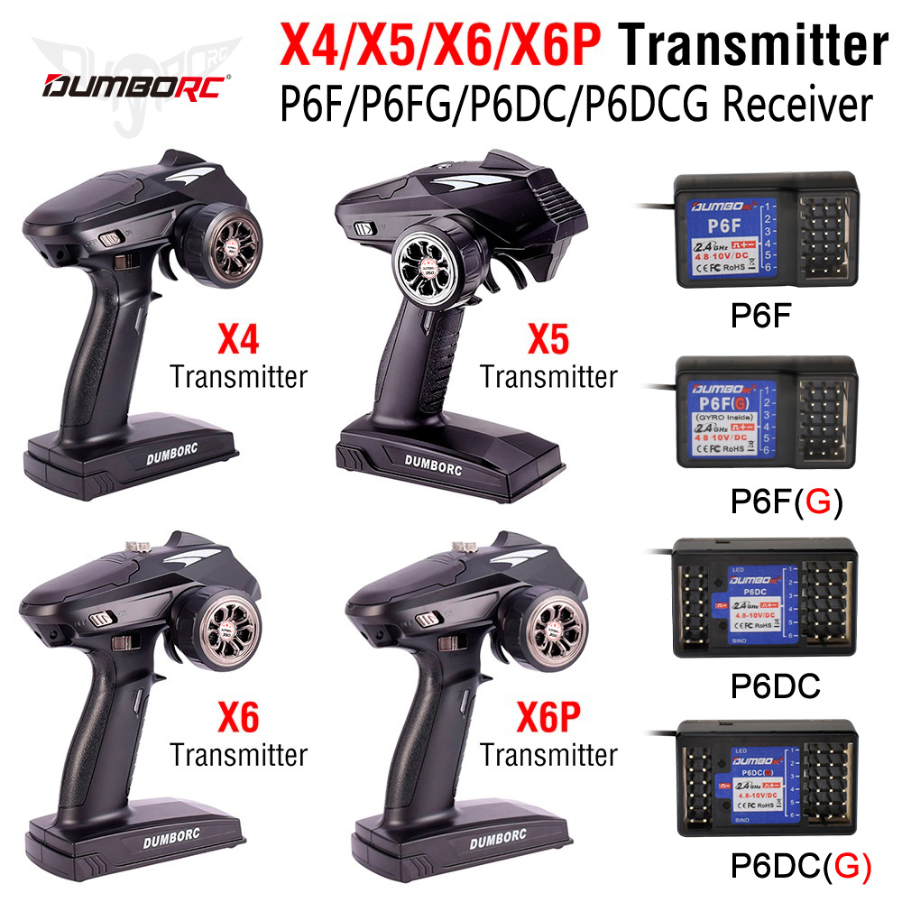 Radio Transmitter 6Ch - DUMBORC X6P 6CH 2.4G RC Transmissor