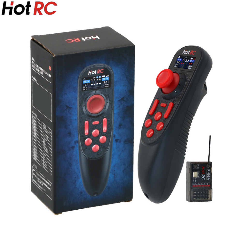 Radio Transmitter 6Ch - HOTRC DS-650 6CH 2.4G Sistema de