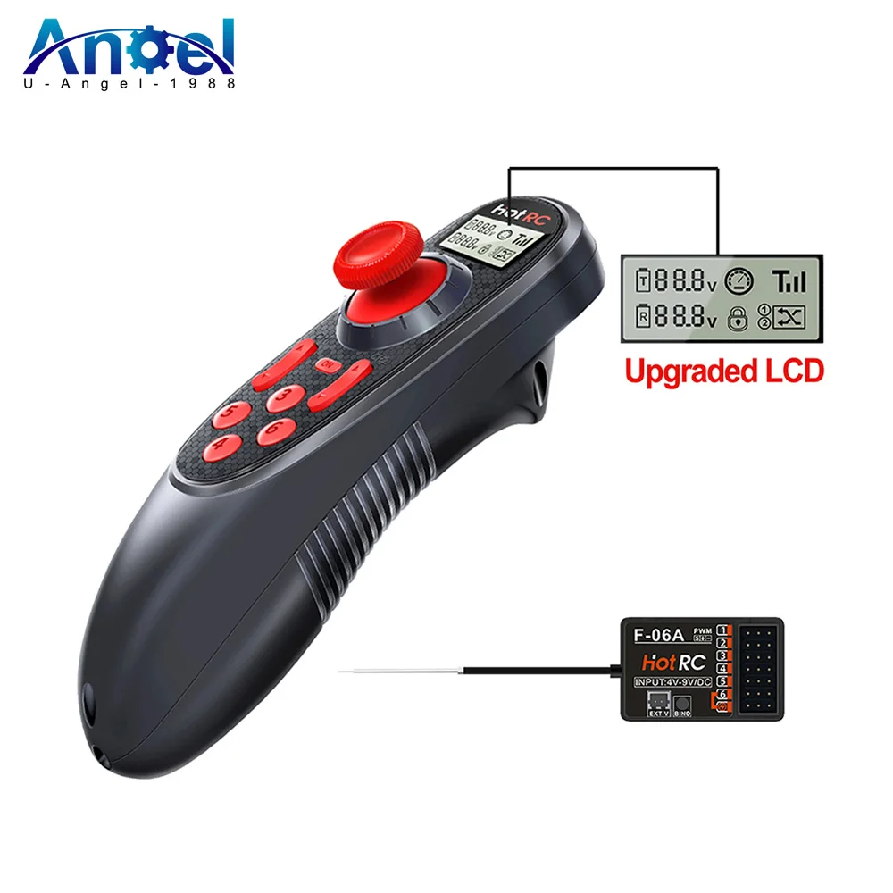 Radio Transmitter 6Ch - HOTRC DS-600 6CH 2.4GHz Sistema de