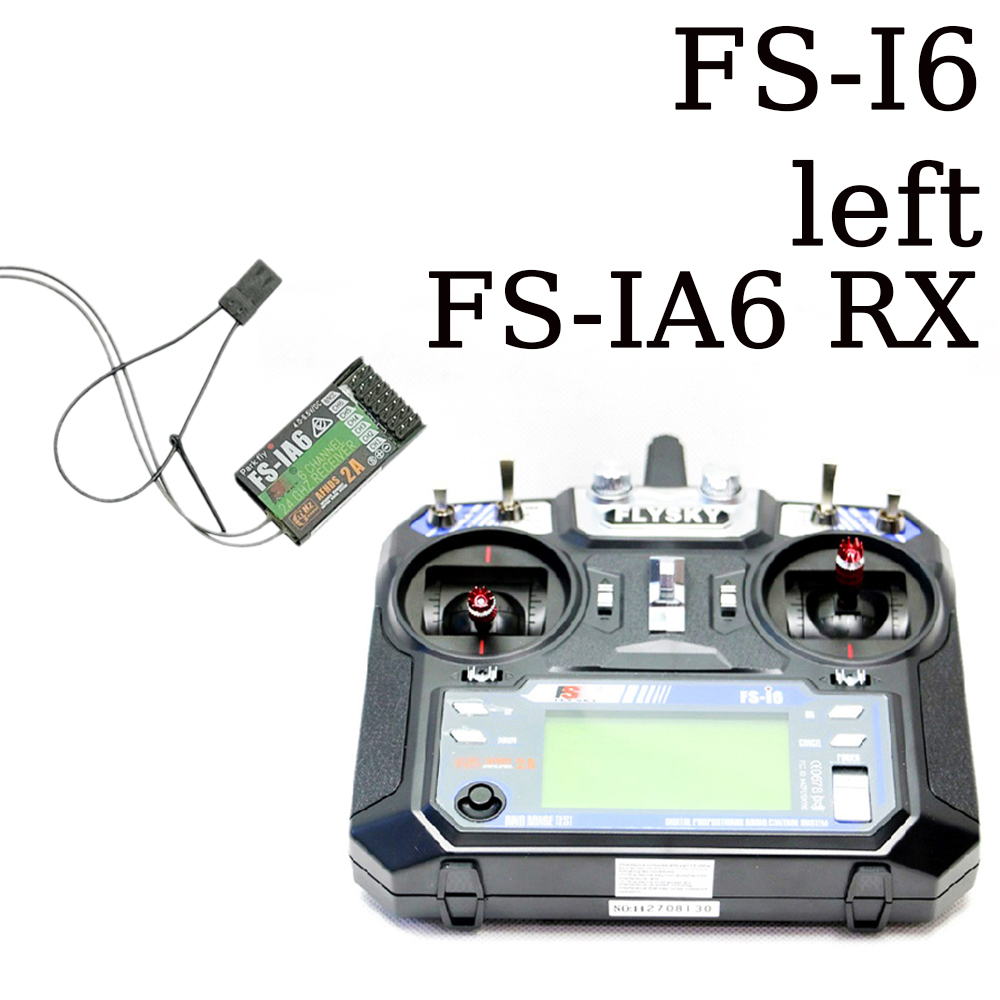 Radio Transmitter 6Ch - FLYSKY-FS-I6 2.4GHz 6 canais controlador remoto,