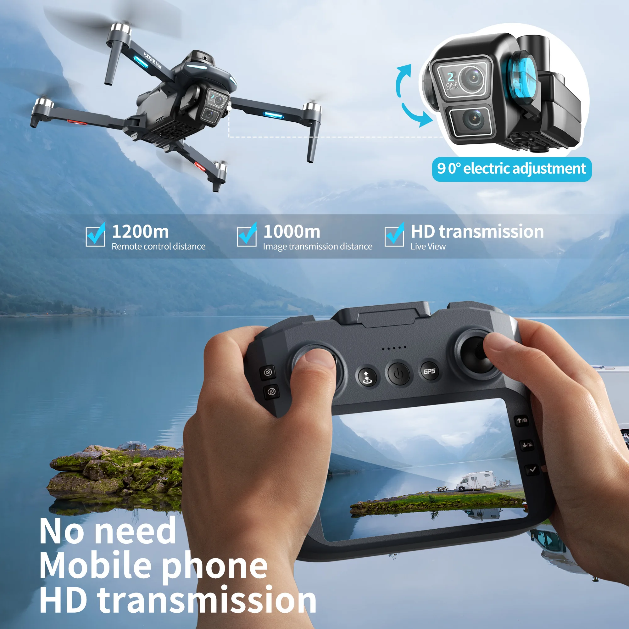 Drone Original XT606 Profissio - Rc Hobby China avaliação e preço