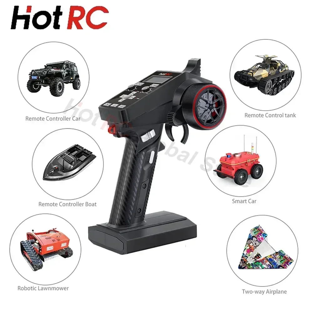 Transmissor de Rádio HotRC CT- - Radio Transmitter 6Ch avaliação e preço