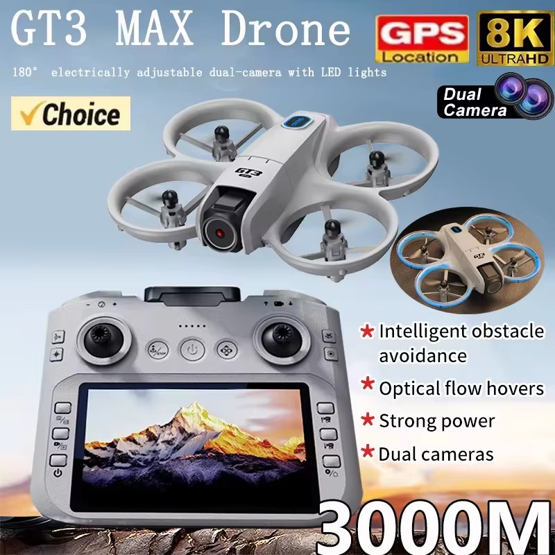 Drone RC 2026 GT3Max HD 8K com - Rc Hobby Grade Helicopter avaliação e preço