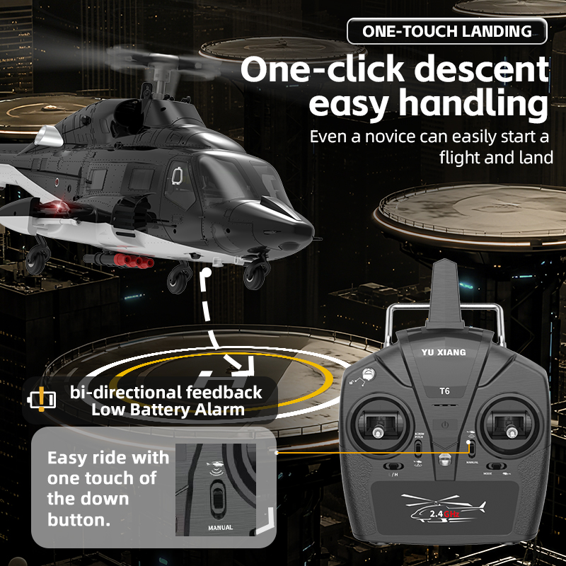 Helicóptero RC Yuxiang F02 Ver - Rc Hobby Airwolf avaliação e preço