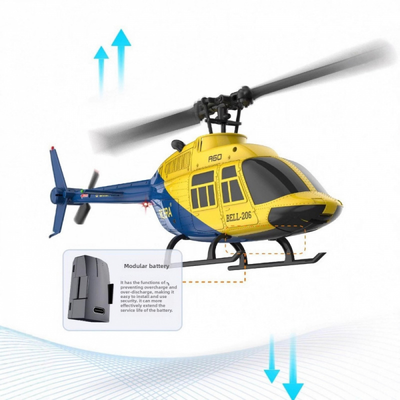 Helicóptero RC ERA A60 com fun - Rc Hobby Grade Helicopter avaliação e preço