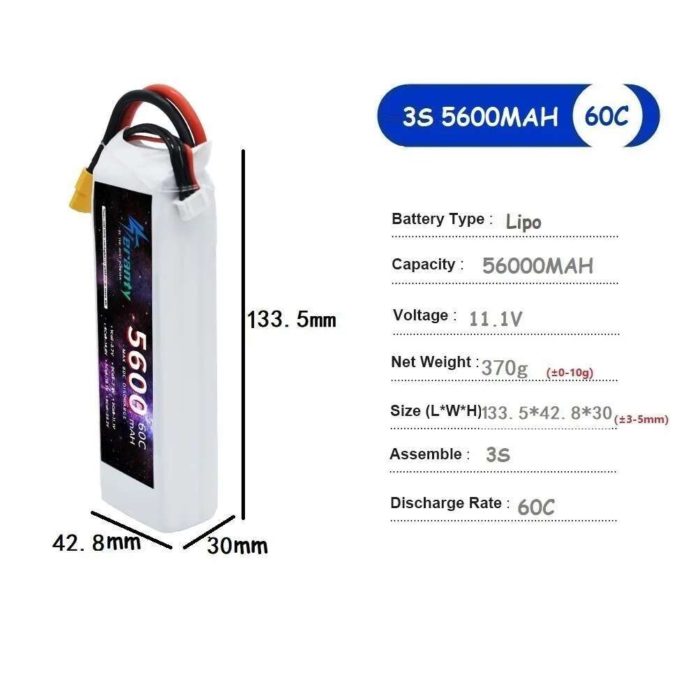 Teranty 5600mah 60c 2S 3S 4S 6 - Lipo Battery 4S avaliação e preço