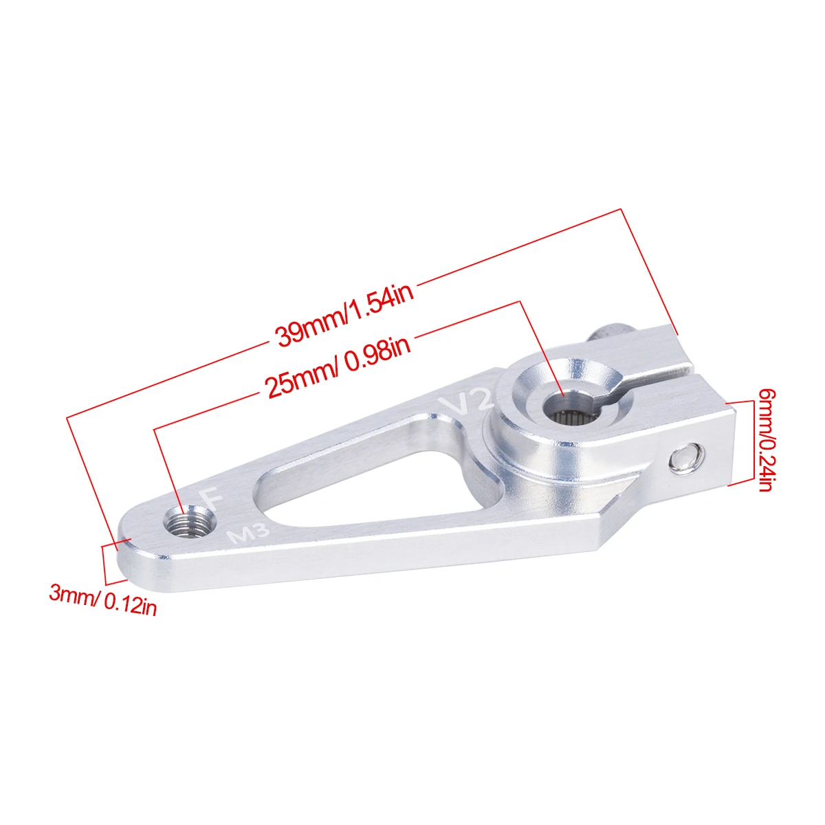 39mm m3 7075 alumínio 25t serv - Rc Hobby Racing avaliação e preço