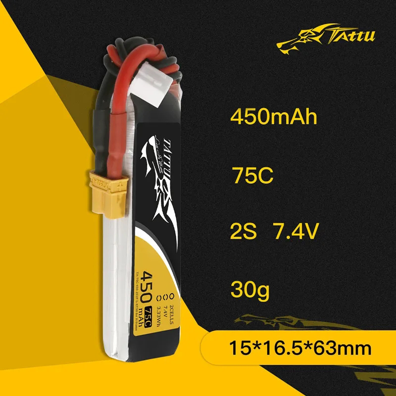 3 pçs nova tattu 450/500/550ma - Lipo Battery 4S avaliação e preço